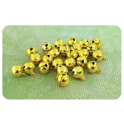 AussieSuperStore Art & Craft Essentials Gold Foley Bells 10mm (in 2 colours) Foley Bells 10mm (in 2 colours) | Craft Bells | Craft Sleigh Bells 042712-GOLD 042712